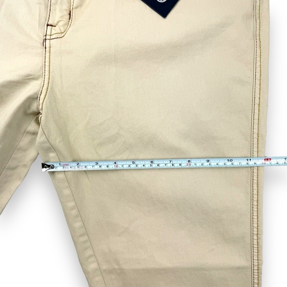 Fashion 20 Love Women’s Jeans Sz 20 Stretch Wide Leg Relaxed Fit Beige Denim NWT - Picture 6 of 15